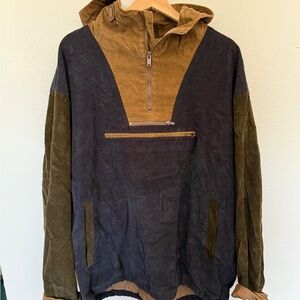 J. Crew Brown and Blue Corduroy Jacket